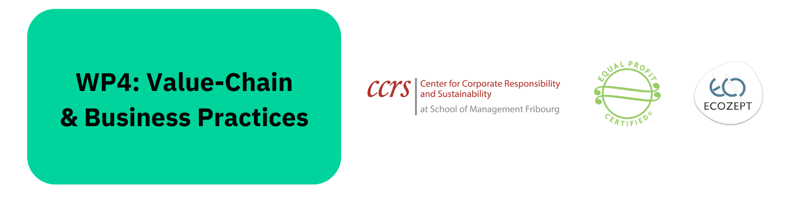 green graphic with the title Value Chain and Business Practices